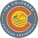 A logo of The Colorado Outdoor Partnership
